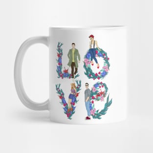 Love and flowers, wemen and men Mug